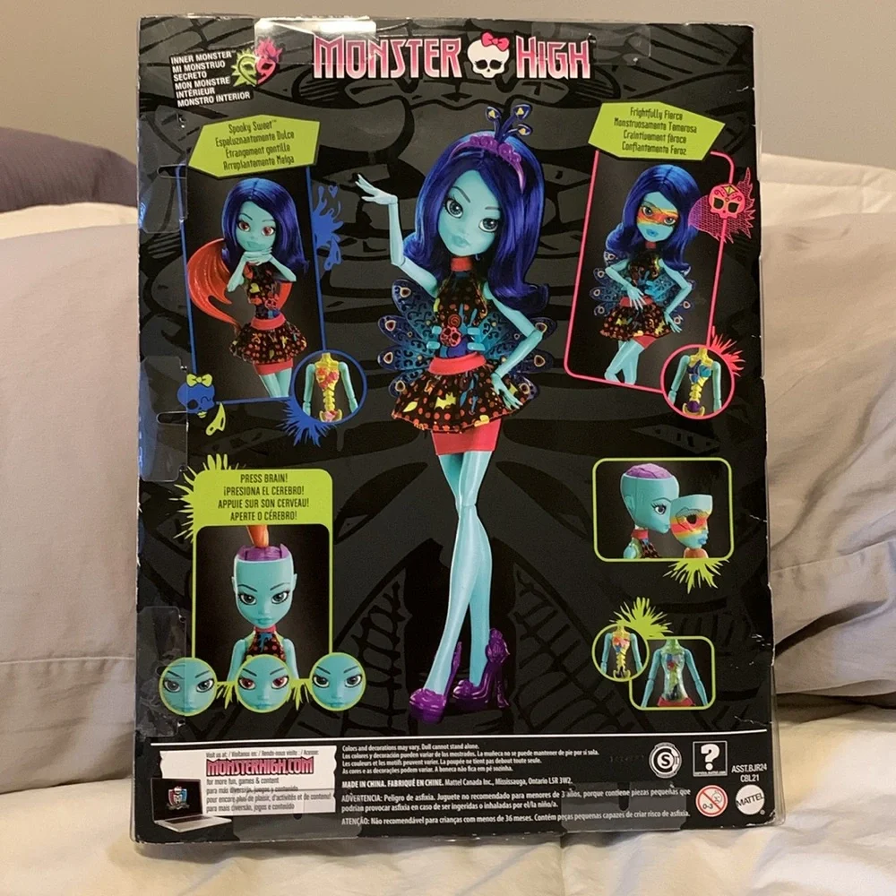 Monster High inner Monster Doll. New in Box. Rare. moving eyes + accessories. - Picture 7 of 10